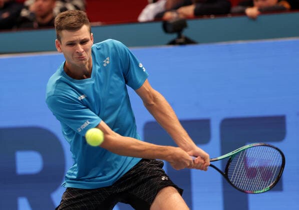 TENNIS - ATP, Tennis Herren Erste Bank Open VIENNA,AUSTRIA,25.OCT.21 - TENNIS - ATP World Tour, Erste Bank Open. Image shows Hubert Hurkacz (POL).  GEPAxpictures xWalterxLuger