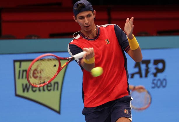 TENNIS - ATP, Tennis Herren Erste Bank Open VIENNA,AUSTRIA,25.OCT.21 - TENNIS - ATP World Tour, Erste Bank Open. Image shows Alexei Popyrin (AUS).  GEPAxpictures xWalterxLuger