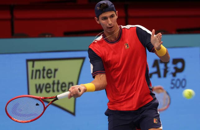 TENNIS - ATP, Tennis Herren Erste Bank Open VIENNA,AUSTRIA,25.OCT.21 - TENNIS - ATP World Tour, Erste Bank Open. Image shows Alexei Popyrin (AUS).  GEPAxpictures xWalterxLuger