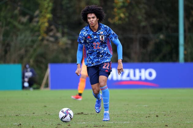 Anrie Chase (JPN), OCTOBER 26, 2021 - Football Soccer : AFC U-23 Asian Cup 2022 qualification Group K match between Japan 4-0 Cambodia at J-Village Stadium in Fukushima, Japan. Noxthirdxpartyxsales  (172810230)