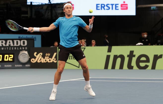 TENNIS - ATP, Tennis Herren Erste Bank Open VIENNA,AUSTRIA,26.OCT.21 - TENNIS - ATP World Tour, Erste Bank Open. Image shows Casper Ruud (NOR).  GEPAxpictures xWalterxLuger