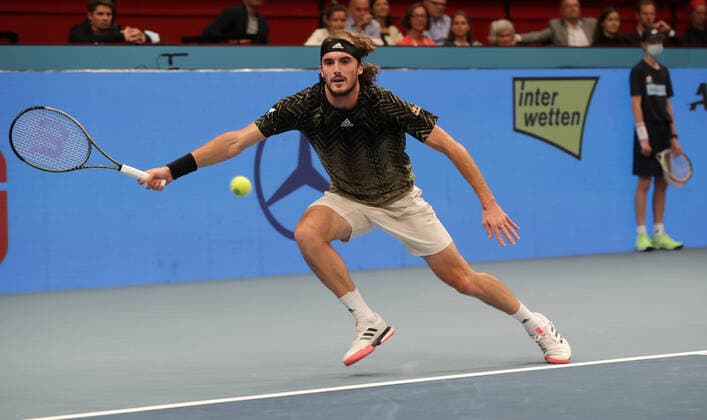 TENNIS - ATP, Tennis Herren Erste Bank Open VIENNA,AUSTRIA,26.OCT.21 - TENNIS - ATP World Tour, Erste Bank Open. Image shows Stefanos Tsitsipas (GRE).  GEPAxpictures xWalterxLuger