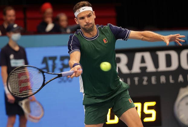 TENNIS - ATP, Tennis Herren Erste Bank Open VIENNA,AUSTRIA,26.OCT.21 - TENNIS - ATP World Tour, Erste Bank Open. Image shows Grigor Dimitrov (BUL).  GEPAxpictures xWalterxLuger