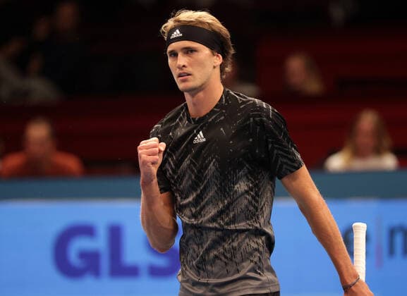 TENNIS - ATP, Tennis Herren Erste Bank Open VIENNA,AUSTRIA,26.OCT.21 - TENNIS - ATP World Tour, Erste Bank Open. Image shows the rejoicing of Alexander Zverev (GER).  GEPAxpictures xWalterxLuger