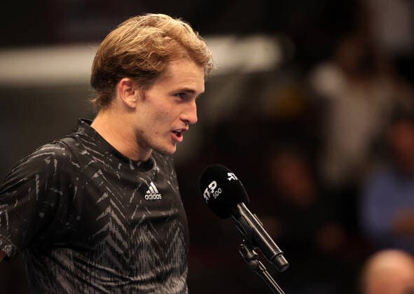 TENNIS - ATP, Tennis Herren Erste Bank Open VIENNA,AUSTRIA,26.OCT.21 - TENNIS - ATP World Tour, Erste Bank Open. Image shows Alexander Zverev (GER). Keywords: interview.  GEPAxpictures xWalterxLuger