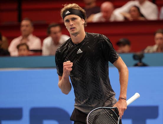 TENNIS - ATP, Tennis Herren Erste Bank Open VIENNA,AUSTRIA,26.OCT.21 - TENNIS - ATP World Tour, Erste Bank Open. Image shows the rejoicing of Alexander Zverev (GER).  GEPAxpictures xWalterxLuger