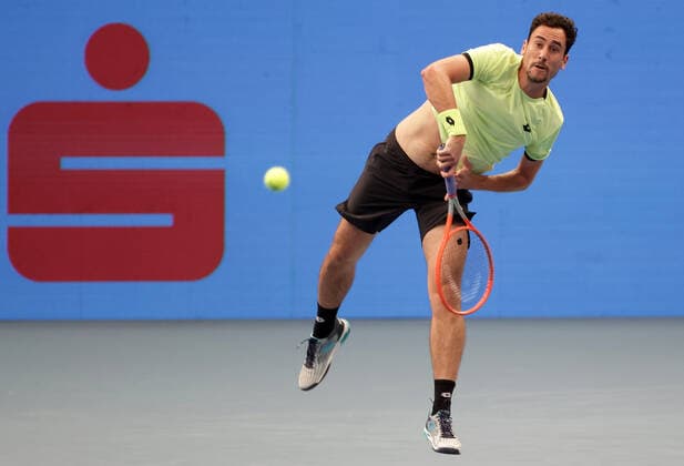 TENNIS - ATP, Tennis Herren Erste Bank Open VIENNA,AUSTRIA,26.OCT.21 - TENNIS - ATP World Tour, Erste Bank Open. Image shows Gianluca Mager (ITA).  GEPAxpictures xWalterxLuger