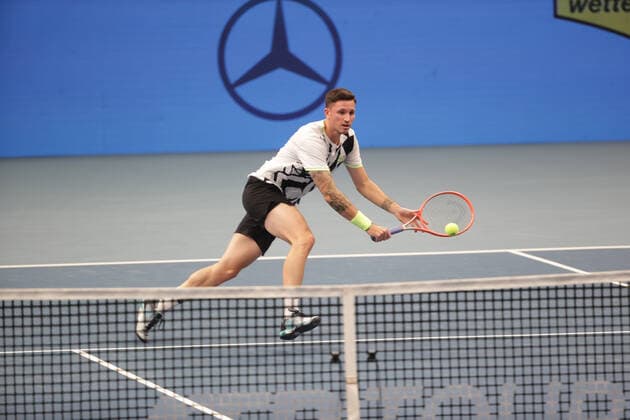 TENNIS - ATP, Tennis Herren Erste Bank Open VIENNA,AUSTRIA,26.OCT.21 - TENNIS - ATP World Tour, Erste Bank Open. Image shows Dennis Novak (AUT).  GEPAxpictures xWalterxLuger