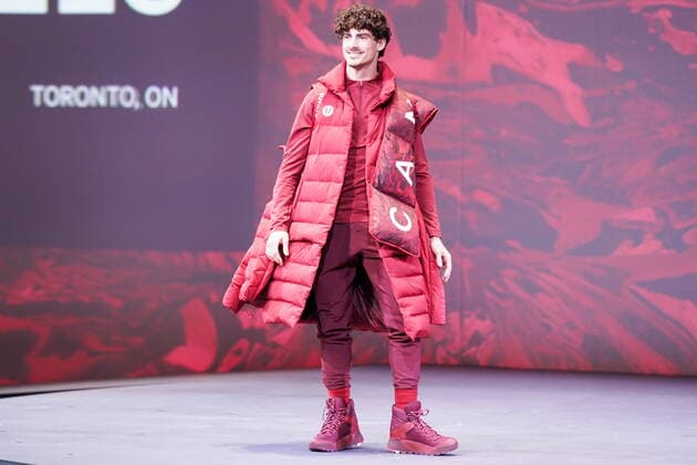 Beijing 2022, Team Canada fashion show, presentation of team clothing for the Winter Olympics.