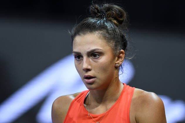 Day four of Transylvania Open and second day without public due to Covid 19. WTA, Tennis Damen competition taking place in BT Arena, Cluj-Napoca, Romania between 23-21 October 2021 Portrait of Jaquelin Cristian in action during the match against Kaja Juvan in Cluj-Napoca Transylvania Open. BT Arena, 26 October 2021 Cluj-Napoca Cluj Romania Copyright: xAncaxTepeix