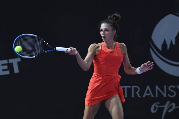Day four of Transylvania Open and second day without public due to Covid 19. WTA, Tennis Damen competition taking place in BT Arena, Cluj-Napoca, Romania between 23-21 October 2021 Jaquelin Cristian in action during the match against Kaja Juvan in Cluj-Napoca Transylvania Open. BT Arena, 26 October 2021 Cluj-Napoca Cluj Romania Copyright: xAncaxTepeix