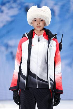 BEIJING, CHINA - OCTOBER 27: Model showcases uniform during the release ceremony of uniforms for Beijing 2022 Olympic and Paralympic Winter games, Winterspiele,Spiele, Summer games at Shougang Park on October 27, 2021 in Beijing, China.  Copyright: xVCGx CFP111354968578 