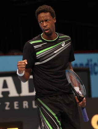 TENNIS - ATP, Tennis Herren Erste Bank Open VIENNA,AUSTRIA,27.OCT.21 - TENNIS - ATP World Tour, Erste Bank Open. Image shows the rejoicing of Gael Monfils (FRA).  GEPAxpictures xWalterxLuger