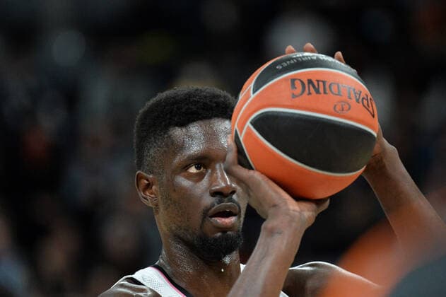 Youssoupha Fall (asvel) BASKETBALL : LDLC ASVEL vs CSKA Moscou - Euroleague - 27 10 2021 FredericChambert Panoramic 