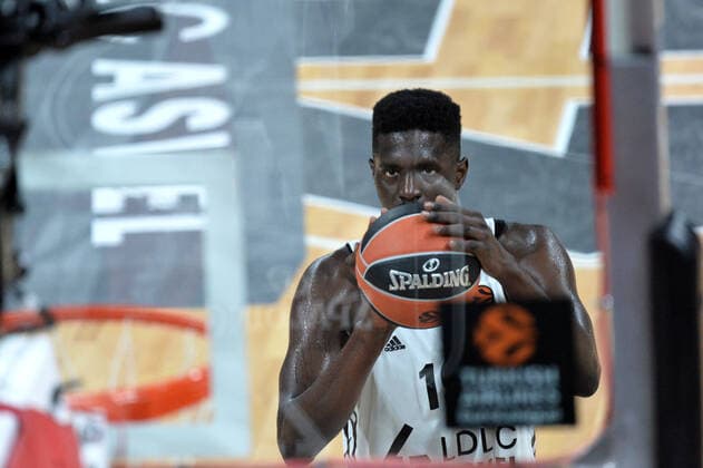 Youssoupha Fall (asvel) BASKETBALL : LDLC ASVEL vs CSKA Moscou - Euroleague - 27 10 2021 FredericChambert Panoramic 