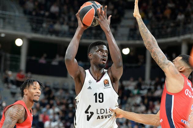 Youssoupha Fall (asvel) BASKETBALL : LDLC ASVEL vs CSKA Moscou - Euroleague - 27 10 2021 FredericChambert Panoramic 