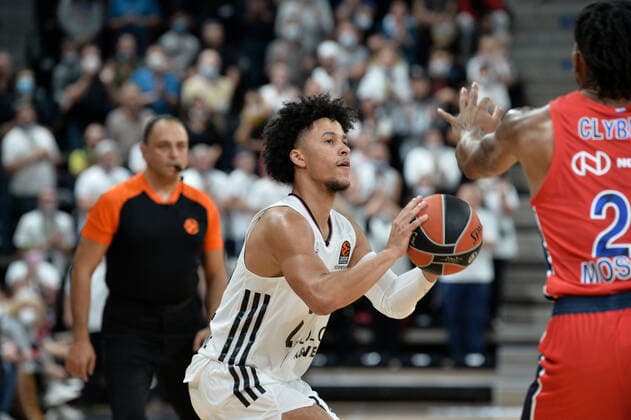 Matthew Strazel (asvel) BASKETBALL : LDLC ASVEL vs CSKA Moscou - Euroleague - 27 10 2021 FredericChambert Panoramic 