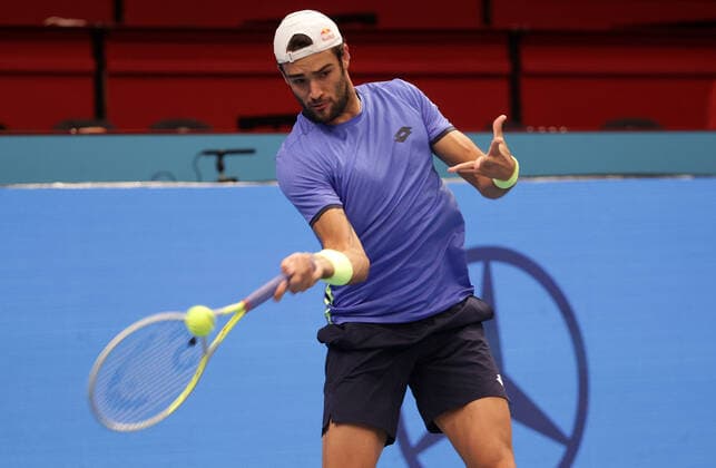 TENNIS - ATP, Tennis Herren Erste Bank Open VIENNA,AUSTRIA,27.OCT.21 - TENNIS - ATP World Tour, Erste Bank Open. Image shows Matteo Berrettini (ITA).  GEPAxpictures xWalterxLuger