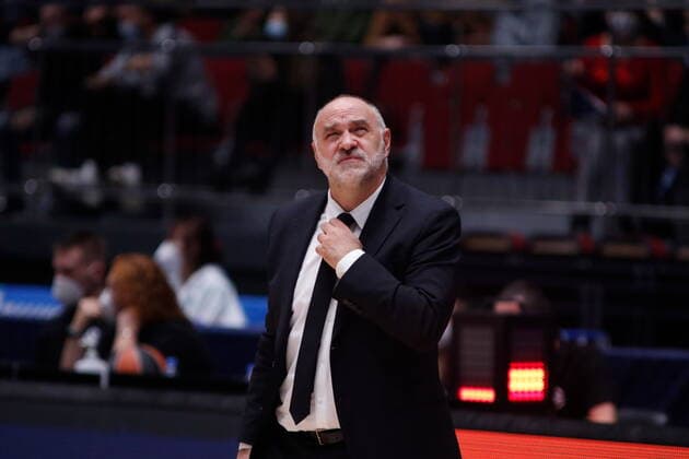 Saint Petersburg, Russia - 27 october 2021: Basketball. Euroleague 2021-2022, BC Zenit vs Real Madrid. Head coach of the basketball club Pablo Laso MaksimxKonstantinov