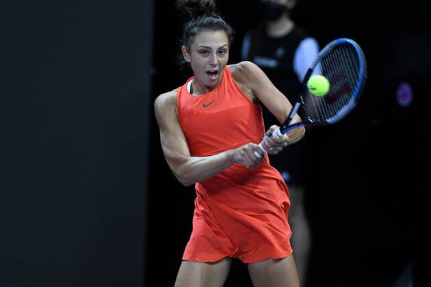 Day five of WTA, Tennis Damen 250 Transylvania Open Tour with restrictions due to Covid 19. WTA competition taking place in BT Arena, Cluj-Napoca, Romania between 27 October 2021 Jaqueline Cristian receiving the ball during her match against Ajla Tomljanovic on the fifth day of WTA 250 Transylvania Open Tournament held in BT Arena, Cluj-Napoca, 27 October 2021 Cluj-Napoca Cluj Romania Copyright: xAncaxTepeix