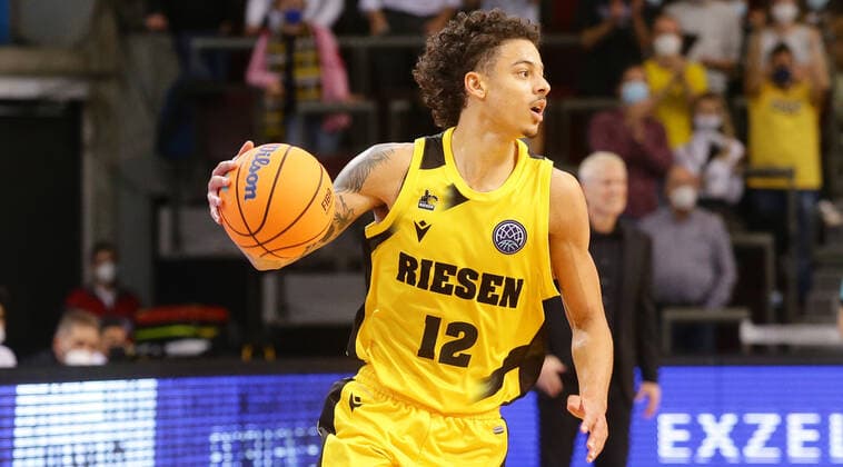 Ludwigsburg , Basketball Champions League MHP Riesen Ludwigsburg vs Lenovo Tenerife , Jonah Radebaugh Giants