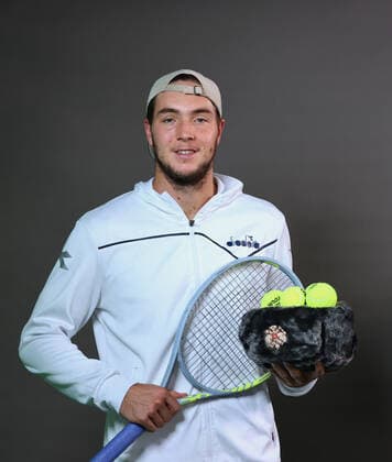 Jan-Lennard STRUFF (GER) . International tennis tournament St.Peterburg Open 2021 . Sankt-Peterburg, RUS , Saturday, Oct. 28, 2021. (Andrei Golovanov) 