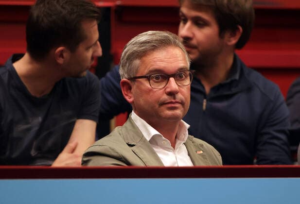 TENNIS - ATP, Tennis Herren Erste Bank Open VIENNA,AUSTRIA,28.OCT.21 - TENNIS - ATP World Tour, Erste Bank Open. Image shows president Magnus Brunner (OETV).  GEPAxpictures xWalterxLuger