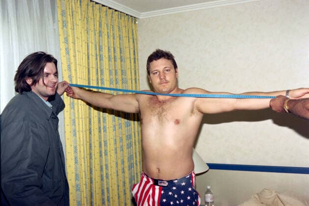 09.12.95 Boxen Schulz - Botha Deutschland, Stuttgart, 09.12.1995, Boxen, Schulz - Botha: Francois Botha. *** 09 12 95 Boxing Schulz Botha Germany, Stuttgart, 09 12 1995, Boxing, Schulz Botha Francois Botha
