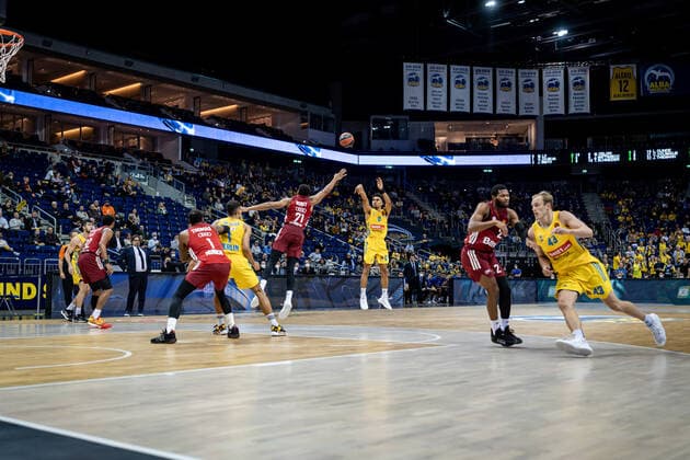 Basketball Berlin 28 10 2021 Season 2021 2022 EuroLeague Regular Season Alba Berlin FC Bayern Munich Maodo Lo Alba Berlin, No 00