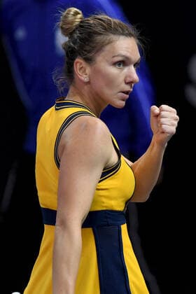 WTA, Tennis Damen 250 Tennis: Transylvania Open 25-31 October 2021 Held In BT Arena, Cluj-Napoca, Romania Portrait of Simona Halep - in action celebrating after scoring during her match against Varvara Gracheva on day six of Transylvania Open: WTA 250 Tournament held in BT Arena, Cluj - Napoca - 28 October 2021 Cluj-Napoca Romania  Copyright: xFlaviuxBuboix buboi-notitle211028_npMEM