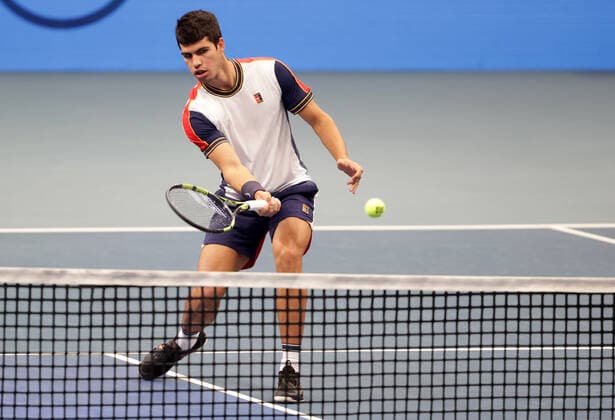 TENNIS - ATP, Tennis Herren Erste Bank Open VIENNA,AUSTRIA,29.OCT.21 - TENNIS - ATP World Tour, Erste Bank Open. Image shows Carlos Alcaraz (ESP).  GEPAxpictures xWalterxLuger