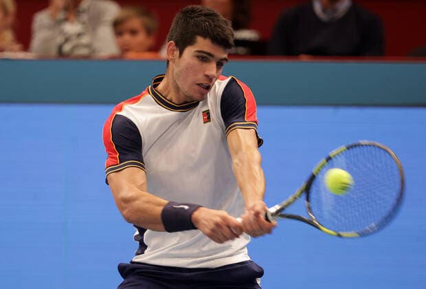 TENNIS - ATP, Tennis Herren Erste Bank Open VIENNA,AUSTRIA,29.OCT.21 - TENNIS - ATP World Tour, Erste Bank Open. Image shows Carlos Alcaraz (ESP).  GEPAxpictures xWalterxLuger