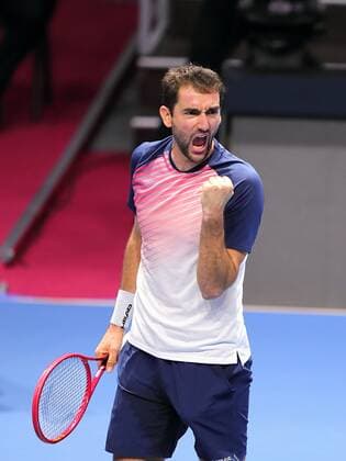 Saint Petersburg, Russia - 28 october 2021, Tennis. ATP, Tennis Herren St. Petersburg Open, Marin Cilic AlexanderxKulebyakin