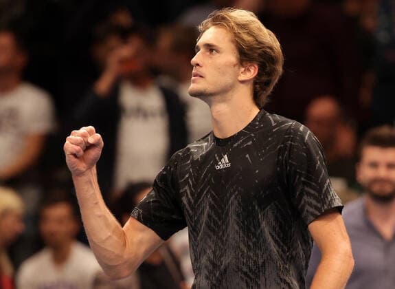 TENNIS - ATP, Tennis Herren Erste Bank Open VIENNA,AUSTRIA,29.OCT.21 - TENNIS - ATP World Tour, Erste Bank Open. Image shows the rejoicing of Alexander Zverev (GER).  GEPAxpictures xWalterxLuger