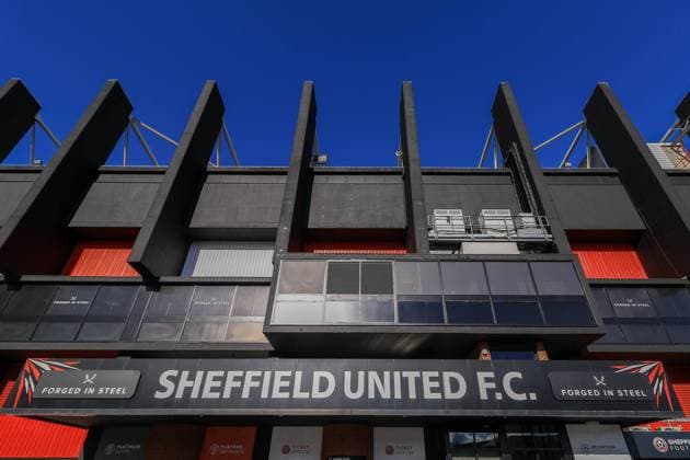 Sheffield United v Blackpool EFL Sky Bet Championship 30 10 2021. A general view outside Bramall Lane during the EFL Sky Bet Championship match between Sheffield United and Blackpool at Bramall Lane, Sheffield, England on 30 October 2021. Editorial use only DataCo restrictions apply See www.football-dataco.com , Copyright: xJezxTighex PSI-13921-0001