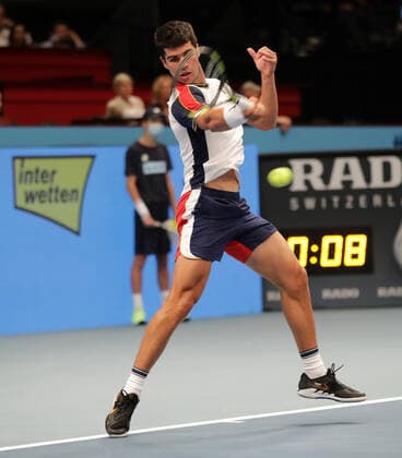 TENNIS - ATP, Tennis Herren Erste Bank Open VIENNA,AUSTRIA,30.OCT.21 - TENNIS - ATP World Tour, Erste Bank Open. Image shows Carlos Alcaraz (ESP).  GEPAxpictures xWalterxLuger