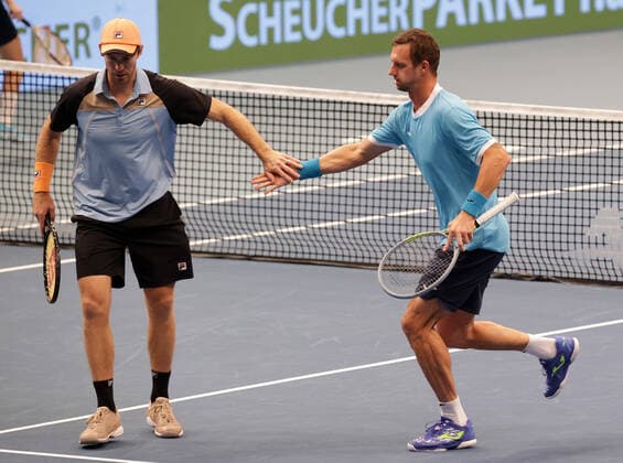 TENNIS - ATP, Tennis Herren Erste Bank Open VIENNA,AUSTRIA,30.OCT.21 - TENNIS - ATP World Tour, Erste Bank Open. Image shows John Peers (AUS) and Filip Polasek (SVK).  GEPAxpictures xWalterxLuger