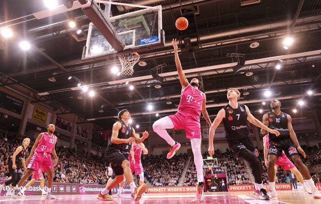 Justin Gorham Telekom Baskets Bonn vs NINERS Chemnitz easyCredit BBL 1 Bundesliga , 2021 2022 season , Main round 6 matchday