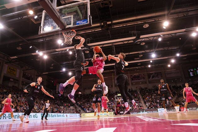 Parker Jackson Cartwright Telekom Baskets Bonn vs NINERS Chemnitz easyCredit BBL 1 Bundesliga , 2021 2022 season , Main round 6 matchday