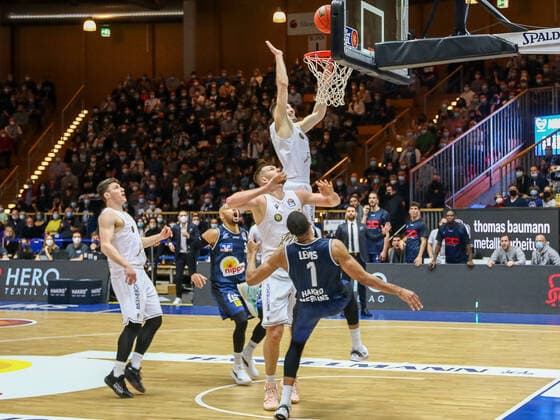 Basketball, BBL, HAKRO Merlins Crailsheim - BB Löwen Braunschweig