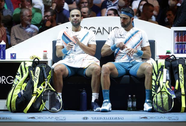 TENNIS - ATP, Tennis Herren Erste Bank Open VIENNA,AUSTRIA,31.OCT.21 - TENNIS - ATP World Tour, Erste Bank Open, final. Image shows Juan Sebastian Cabal and Robert Farah (COL).  GEPAxpictures xWalterxLuger