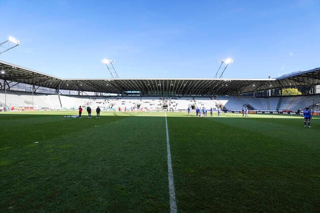 SOCCER - BL, Wattens vs A.Wien INNSBRUCK,AUSTRIA,31.OCT.21 - SOCCER - ADMIRAL Bundesliga, WSG Tirol vs FK Austria Wien. Image shows an overview of the Tivoli Stadium.  GEPAxpictures xPatrickxSteiner
