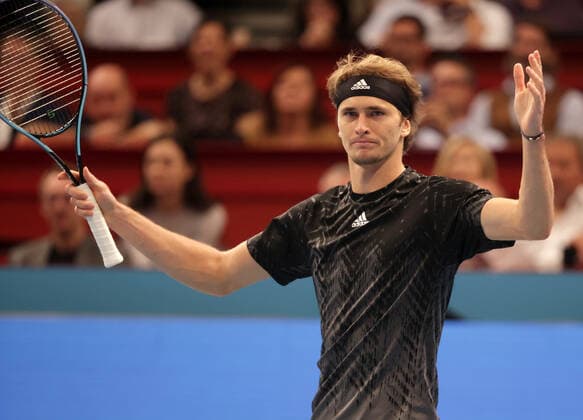 TENNIS - ATP, Tennis Herren Erste Bank Open VIENNA,AUSTRIA,31.OCT.21 - TENNIS - ATP World Tour, Erste Bank Open, final. Image shows the rejoicing of Alexander Zverev (GER).  GEPAxpictures xWalterxLuger