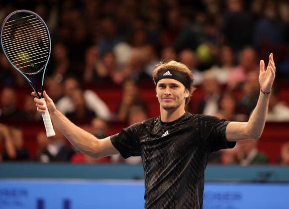 TENNIS - ATP, Tennis Herren Erste Bank Open VIENNA,AUSTRIA,31.OCT.21 - TENNIS - ATP World Tour, Erste Bank Open, final. Image shows the rejoicing of Alexander Zverev (GER).  GEPAxpictures xWalterxLuger
