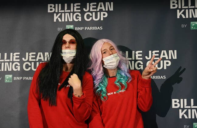 2021 Billie Jean King Cup Finals Russian Press Conference Anastasia Pavlyuchenkova RUS and Daria Kasatkina RUS