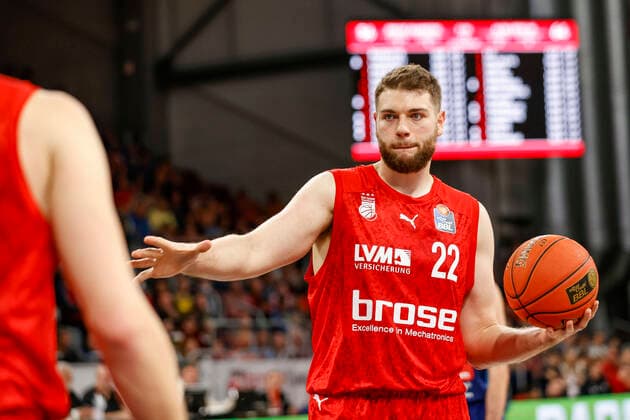 Martinas Geben Brose Bamberg, 22 Brose Bamberg Alba Berlin easyCredit BBL Basketball Bundesliga Saison 2021 22 Spieltag 6, 31 10 2021 Bamberg, Brose Arena Copyright: DanielxLöb