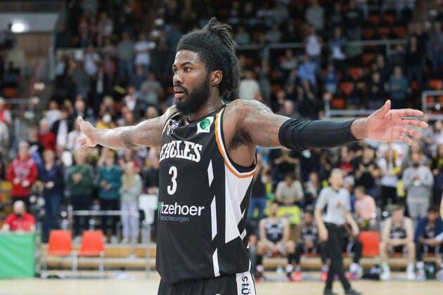Vance Johnson Itzehoe Eagles, 03 Giants TSV Bayer 04 Leverkusen vs Itzehoe Eagles, Basketball,2 Liga,7 Spieltag, Spielzeit 2021 2022, 31 10 2021, Giants TSV Bayer 04 Leverkusen vs Itzehoe Eagles, Basketball,2 Liga, 7 Spieltag, Spielzeit 2021 2022, 31 10 2021 Leverkusen Copyright: xEibner-Pressefoto SaraxRoustax EP_SRA
