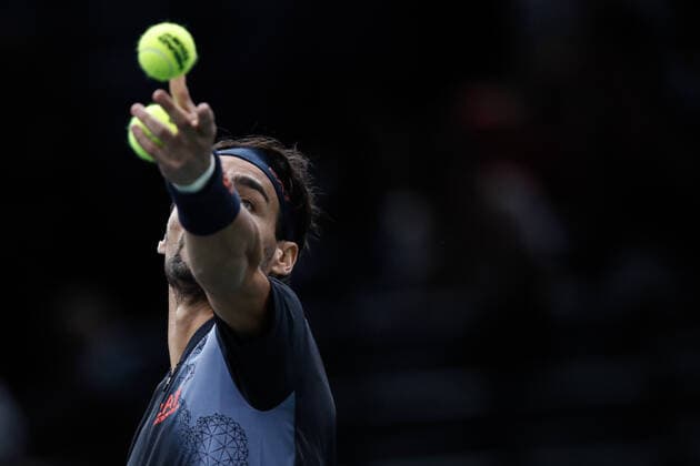 Fabio Fognini (ITA) TENNIS : Rolex Paris Masters - Jour 1 - 01 11 2021 AurelienMorissard Panoramic 