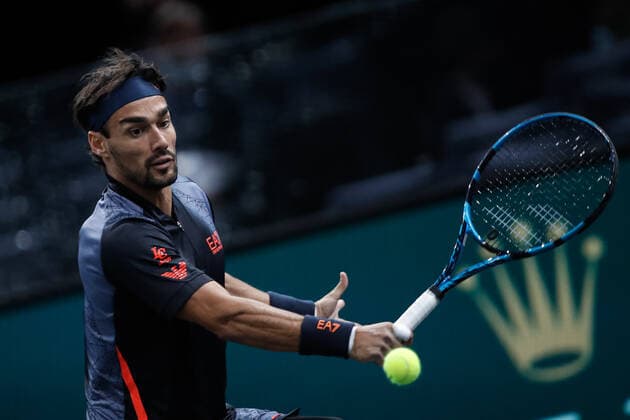 Fabio Fognini (ITA) TENNIS : Rolex Paris Masters - Jour 1 - 01 11 2021 AurelienMorissard Panoramic 