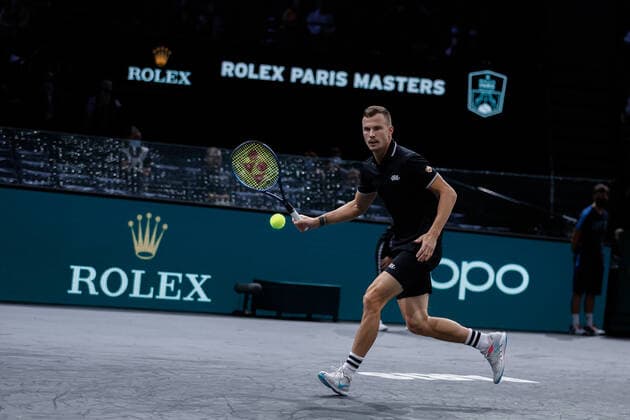 Marton FUCSOVICS (HUN) TENNIS : Rolex Paris Masters - Jour 1 - 01 11 2021 AurelienMorissard Panoramic 